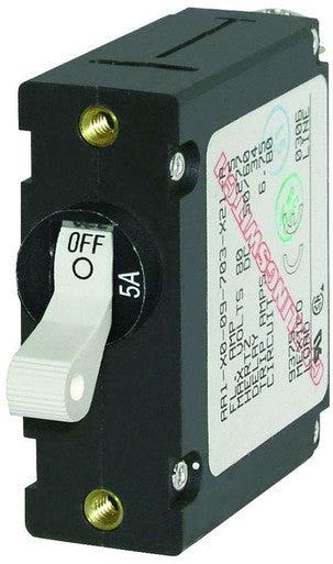 Blue Sea Systems 7202 AC/DC Single Pole Magnetic World CB - 5 Amp - White