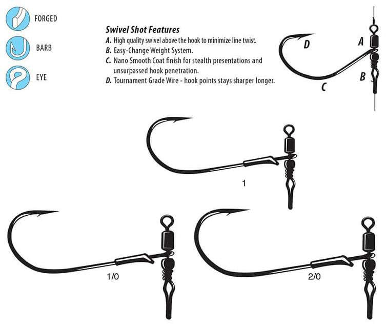 Gamakatsu G-Finesse Swivel Shot Worm Hook