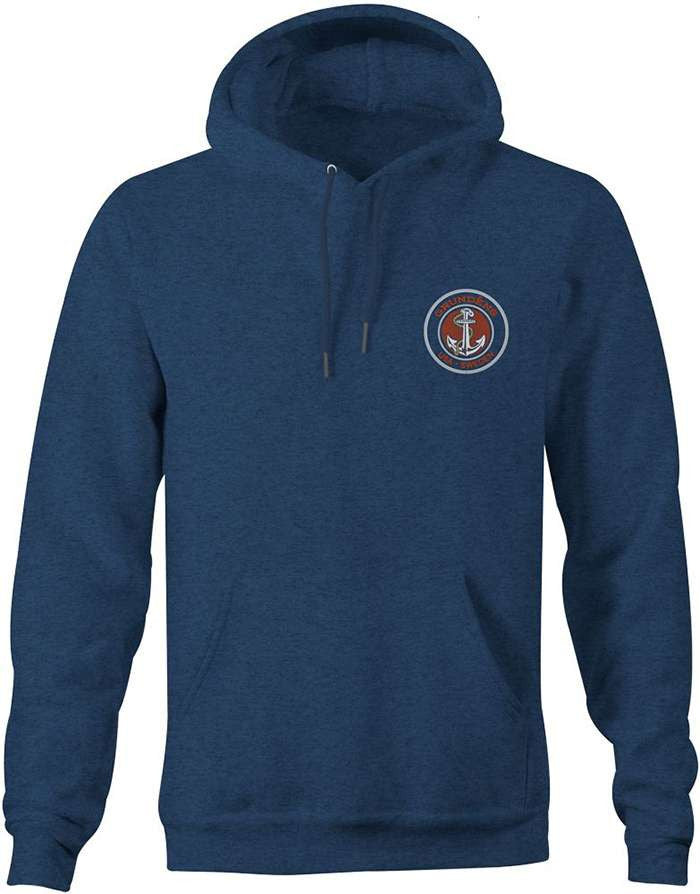Grundens Displacement DWR Hoodie - Heather Navy