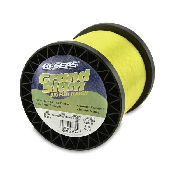 Hi-Seas Grand Slam Mono 2 Lb. Spool Fluorescent Yellow