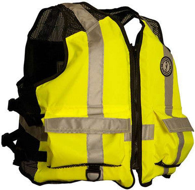 Mustang Survival MV1254 T3 High Visibility Industrial Mesh Flotation Vest