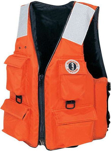 Mustang Survival MV3128 T2 4-Pocket Flotation Vest W/ SOLAS Tape
