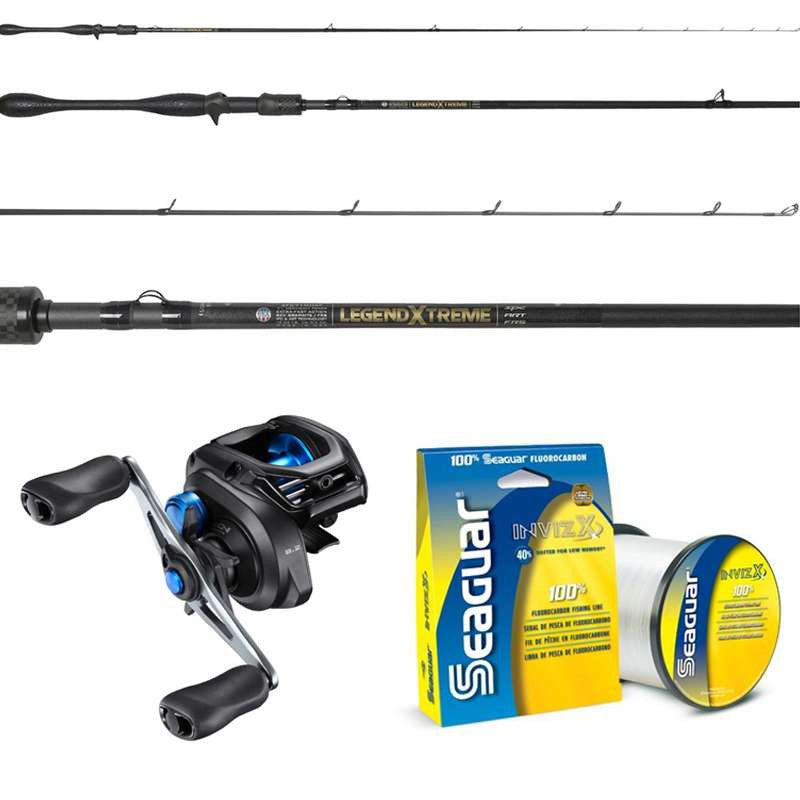 Shimano SLX A / St. Croix Legend Xtreme Baitcasting Combo W/ Seaguar InvizX