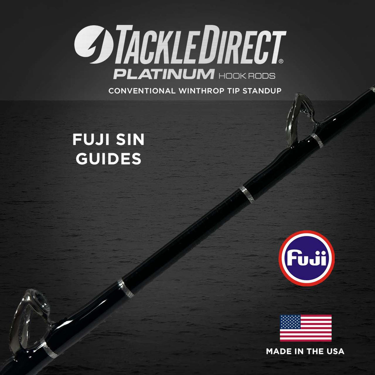 TackleDirect TDPS645080WTSIN Platinum Hook Standup Rod W/ Winthrop Tip