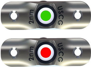 TACO F38-6800D Rub Rail Mounted LED Navigation Light Set - 2-1/2