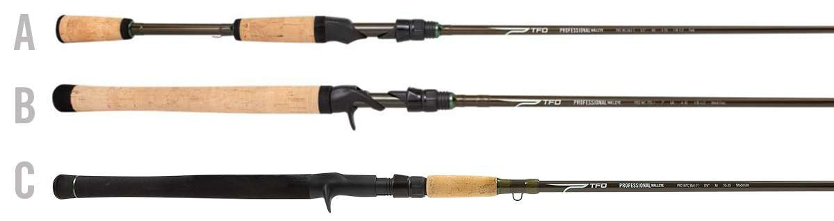 Temple Fork Professional Walleye Spinning Rods