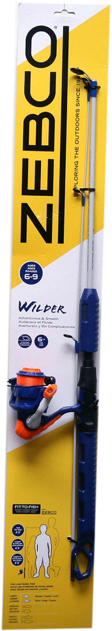 Zebco WILDERSP432 Wilder Spinning Combo - 4 Ft. 3 In.