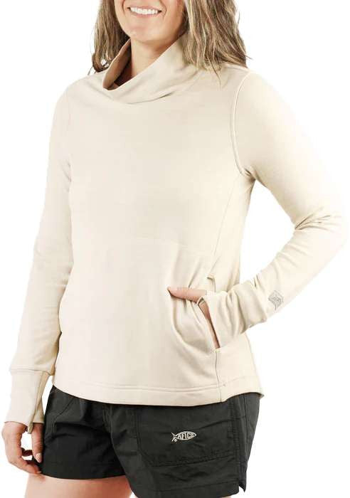 Aftco Womens Coastal Layer Funnel Neck Pullover