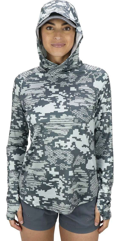 Aftco Womens Tactical Camo Hooded Shirt