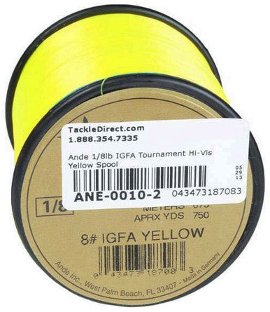  Ande IGFA Tournament Hi-Vis Yellow