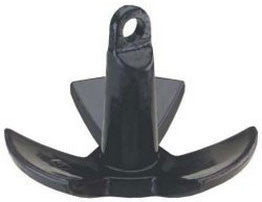  Attwood 9946B1 River Anchor - 18Lb - Black PVC Coated