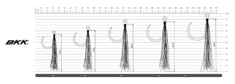  BKK Lone Diablo Bucktail Inline Single Hooks