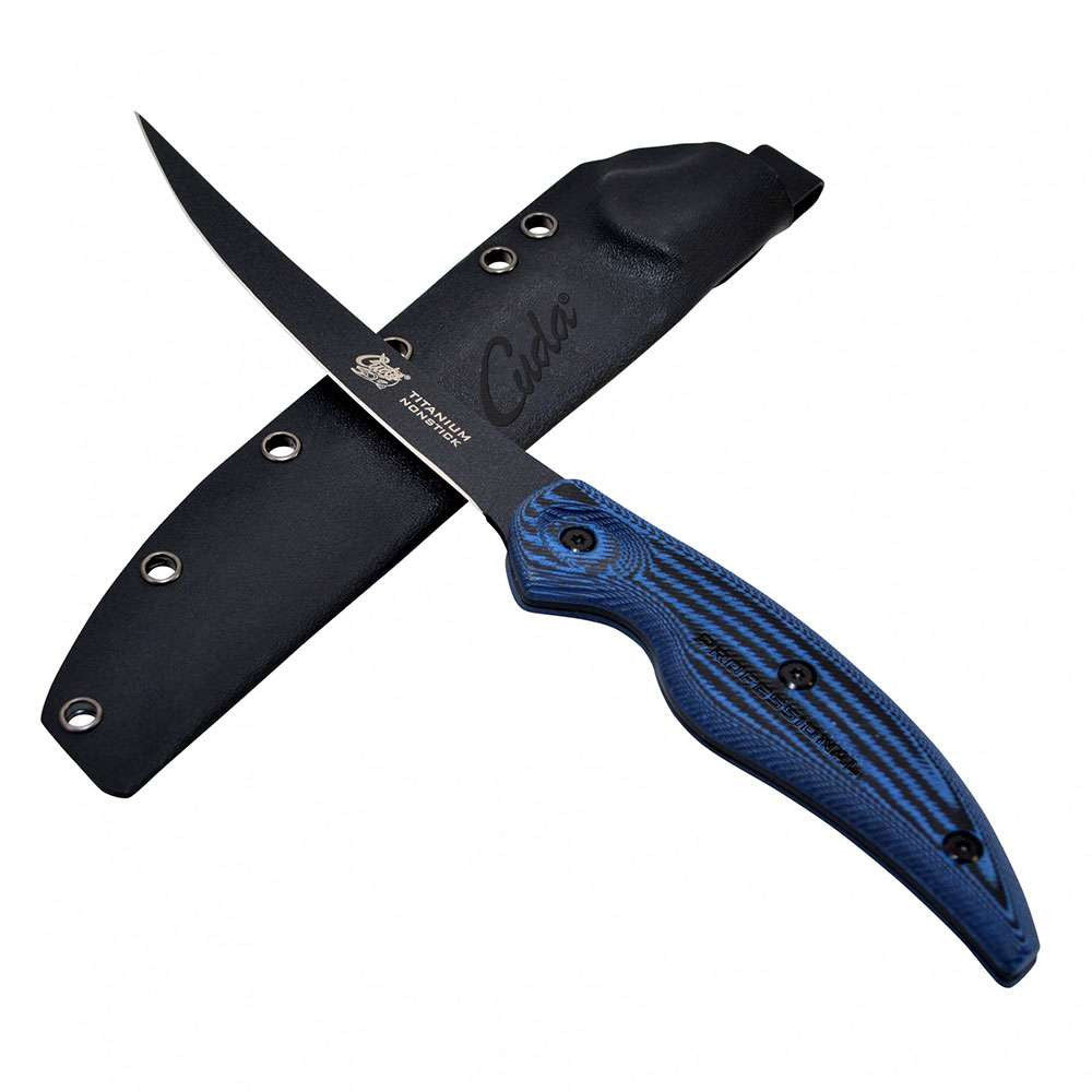  Cuda 18128 Titanium Non-Stick 6 In. Professional Curved Boning Knife