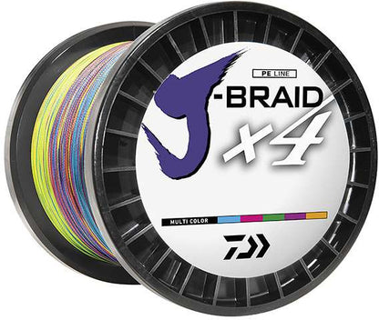  Daiwa J-Braid X4 Braided Line - Multi-Color