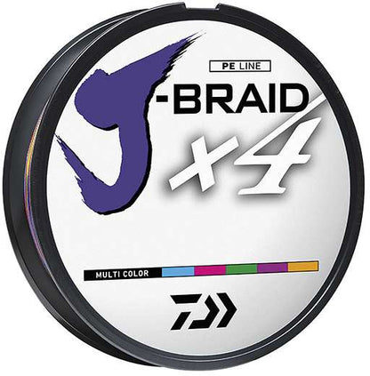  Daiwa J-Braid X4 Braided Line - Multi-Color