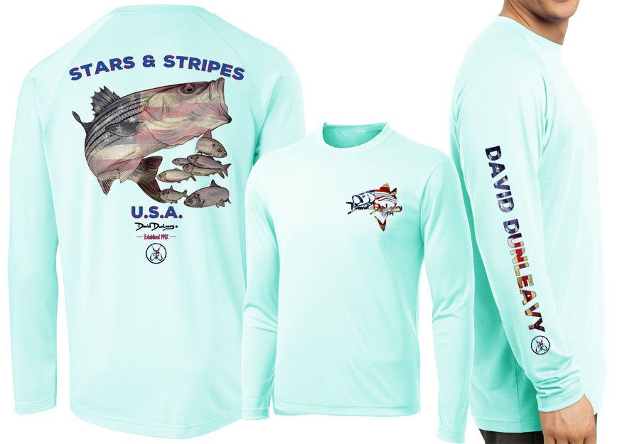  David Dunleavy Stars &amp; Stripes Long Sleeve Shirts