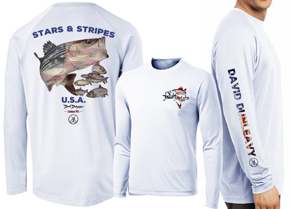  David Dunleavy Stars &amp; Stripes Long Sleeve Shirts