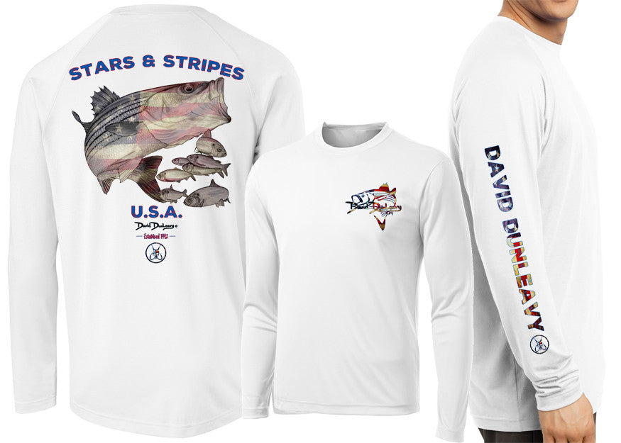 David Dunleavy Stars &amp; Stripes Long Sleeve Shirts