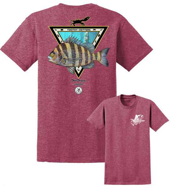  David Dunleavy Sheepshead Toothy Critters T-Shirts