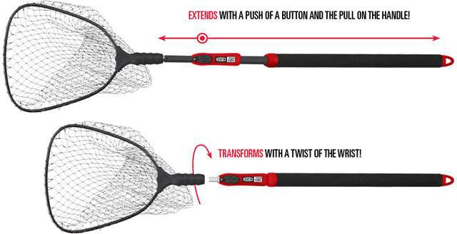  EGO S2 Slider 72010 Kayak Landing Net - Nylon Mesh