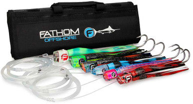  Fathom Offshore Pre-Rigged Bluewater Trolling Lure 6 Pack