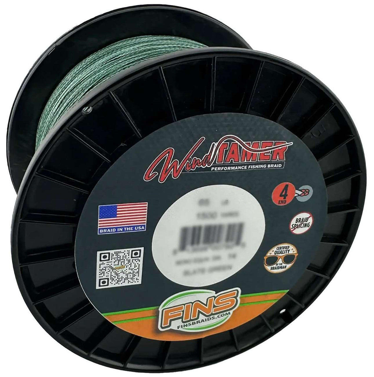 FINS Windtamer Braided Line - Slate Green