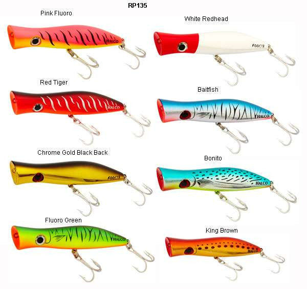  Halco Roosta Popper Lures