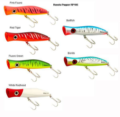  Halco Roosta Popper Lures