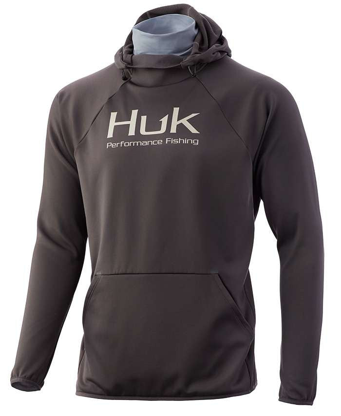  Huk Fin Hoodie - Iron Heather