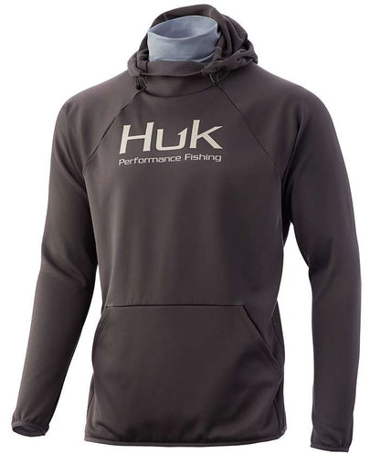  Huk Fin Hoodie - Iron Heather