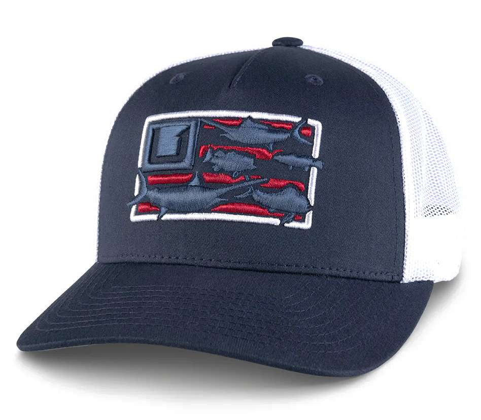  Huk Trophy Flag Trucker Hat