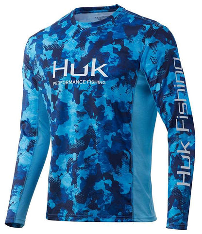  Huk Icon X Refraction Camo Long Sleeve Shirts