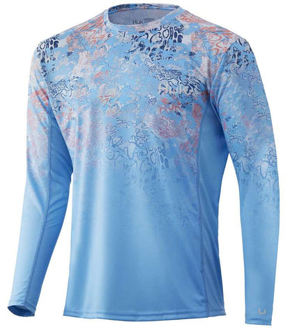  Huk Icon X Tide Change Fade Long Sleeve Shirts