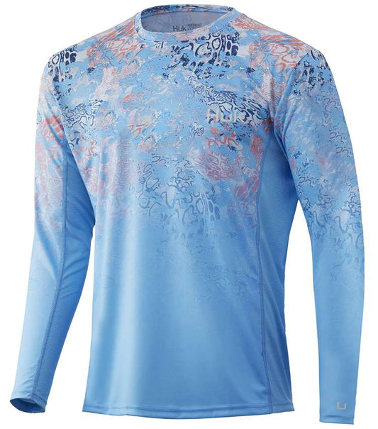  Huk Icon X Tide Change Fade Long Sleeve Shirts
