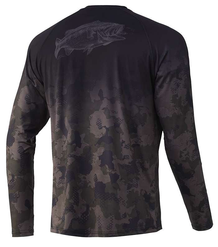  Huk Refraction Fish Fade Long Sleeve Shirts