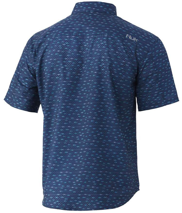  Huk Tuna School Teaser Short Sleeve Shirt - Sargasso Sea