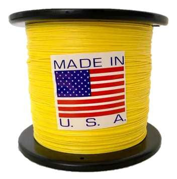  Jerry Brown Line One Hollow Core Braided Spectra Line - Yellow