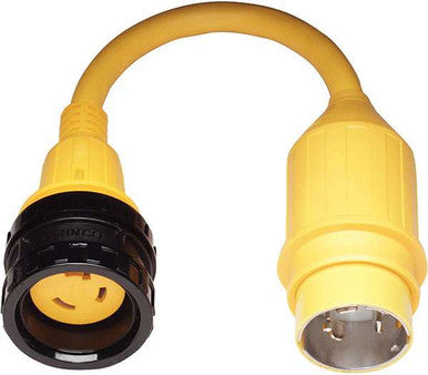  Marinco 121A Pigtail Adapter 30A 125V Female To 50A 125/250V Male
