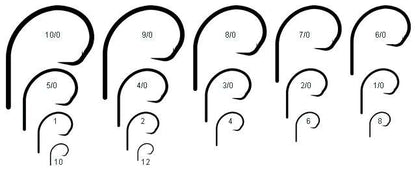  Mustad 39951BLN Ultrapoint Demon Circle Hooks