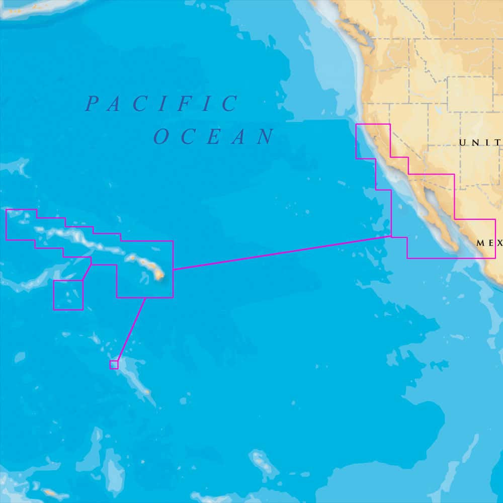  Navionics MSD/644P+ Platinum+ - Hawaii CA South To Baja - MicroSD/SD