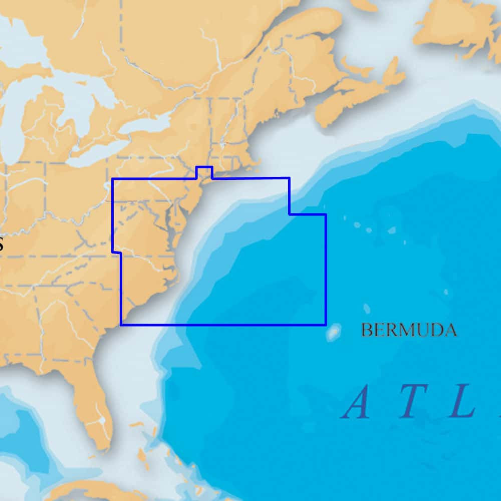  Navionics MSD/905P+ Platinum+ - US Mid Atlantic And Canyons MicroSD/SD