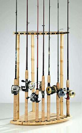  Organized Fishing PCR 12-Rod Pine Corner Rack