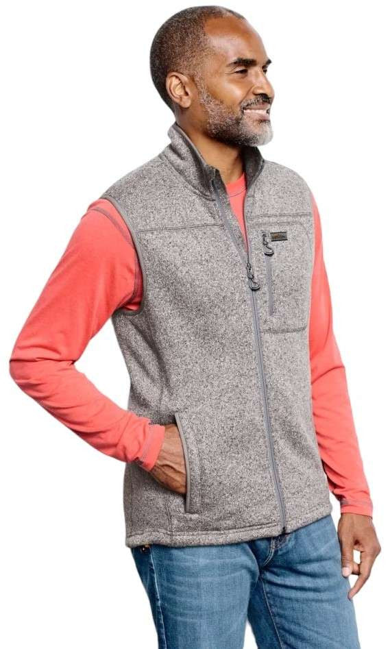  Orvis Mens R65 Sweater Fleece Vest - Heather Gray