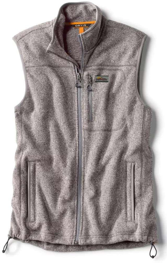  Orvis Mens R65 Sweater Fleece Vest - Heather Gray