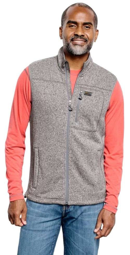  Orvis Mens R65 Sweater Fleece Vest - Heather Gray