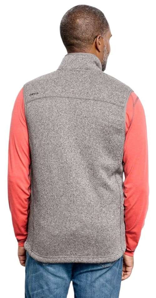  Orvis Mens R65 Sweater Fleece Vest - Heather Gray