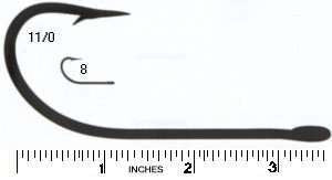 Mustad 34007 OShaughnessy Hooks