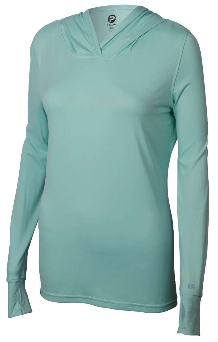  Pelagic Aquatek Womens Solid Hooded Fishing Shirt