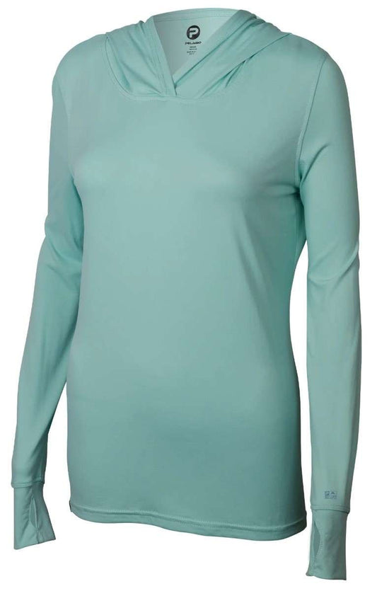  Pelagic Aquatek Womens Solid Hooded Fishing Shirt