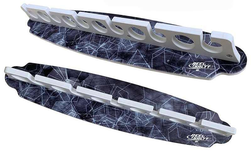  Reel Salty Waterproof 11 Fishing Rod Wall/Ceiling Storage Rack - Gray